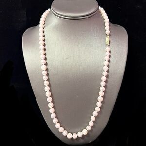 Natural Akoya Pearl Necklace 24" 14k Y Gold 8 mm Certified $7,950 219133